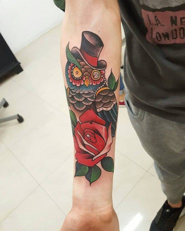 eule kauz tattoo 133