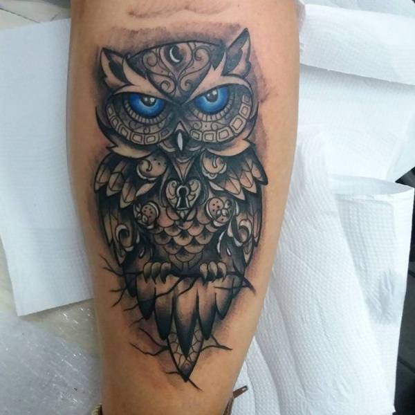 eule kauz tattoo 144