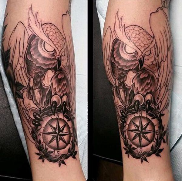 eule kauz tattoo 148