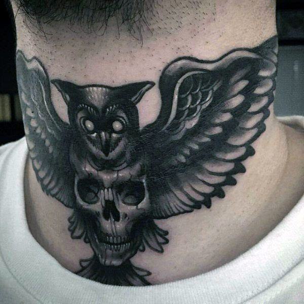 eule kauz tattoo 150