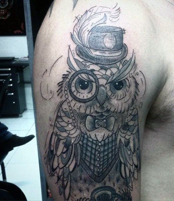 eule kauz tattoo 154
