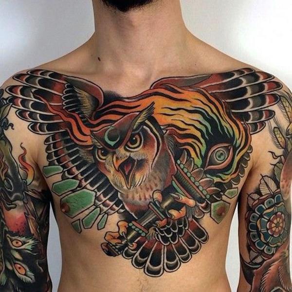 eule kauz tattoo 156