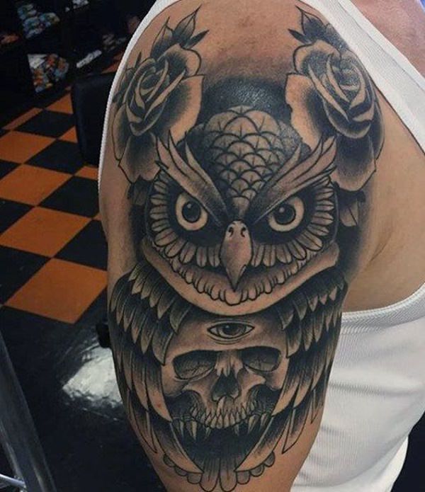 eule kauz tattoo 157