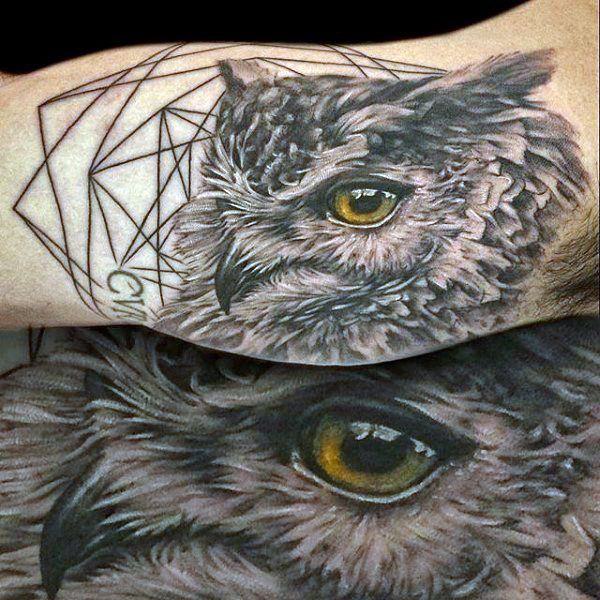 eule kauz tattoo 158
