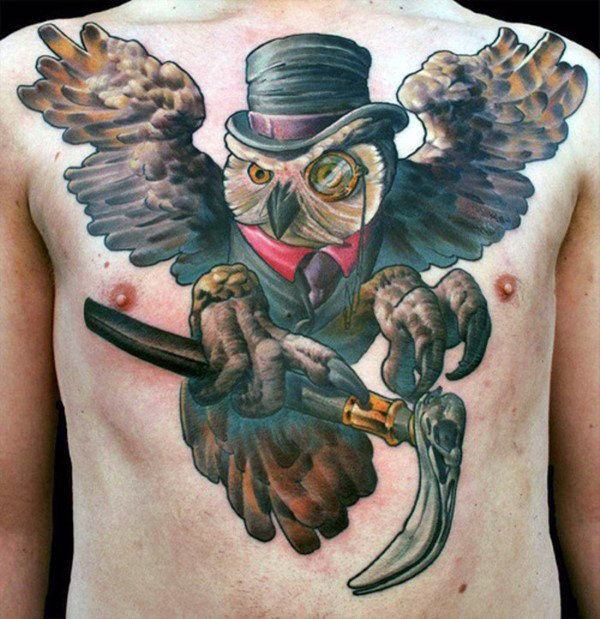 eule kauz tattoo 159