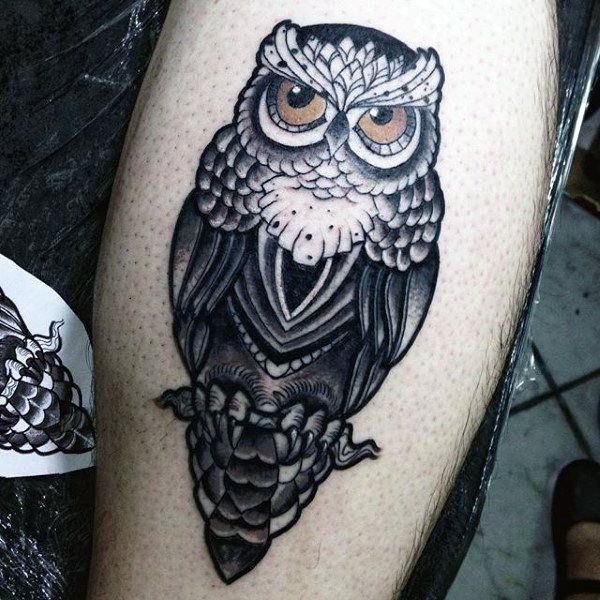 eule kauz tattoo 160
