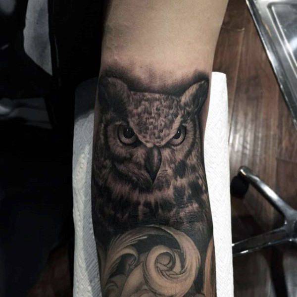 eule kauz tattoo 163