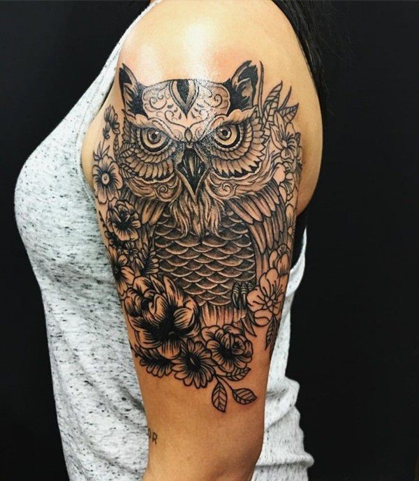 eule kauz tattoo 166