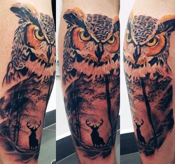 eule kauz tattoo 167