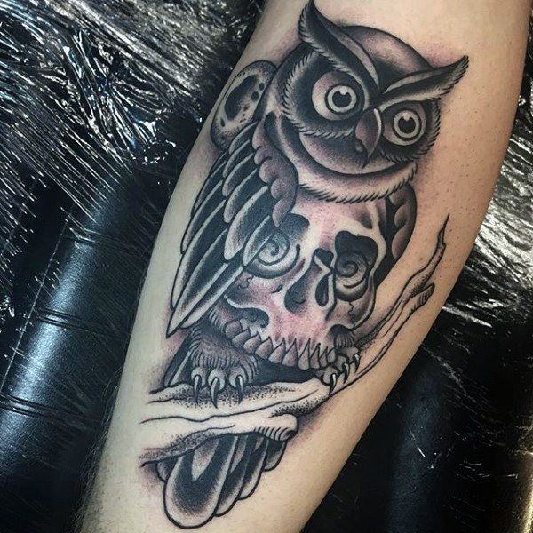 eule kauz tattoo 173