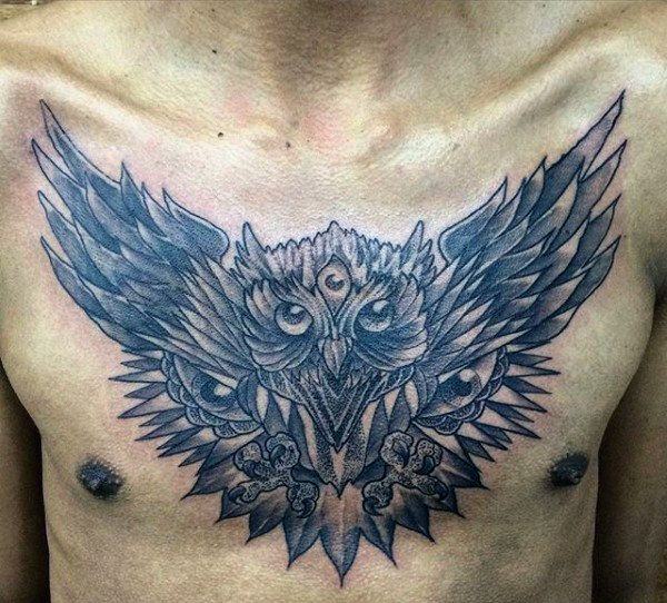 eule kauz tattoo 180