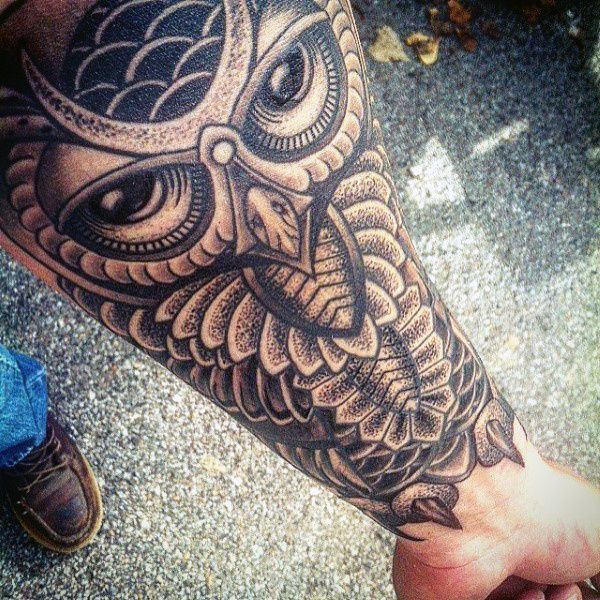 eule kauz tattoo 186