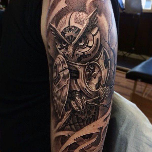 eule kauz tattoo 194