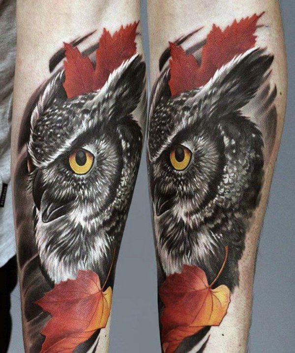 eule kauz tattoo 195