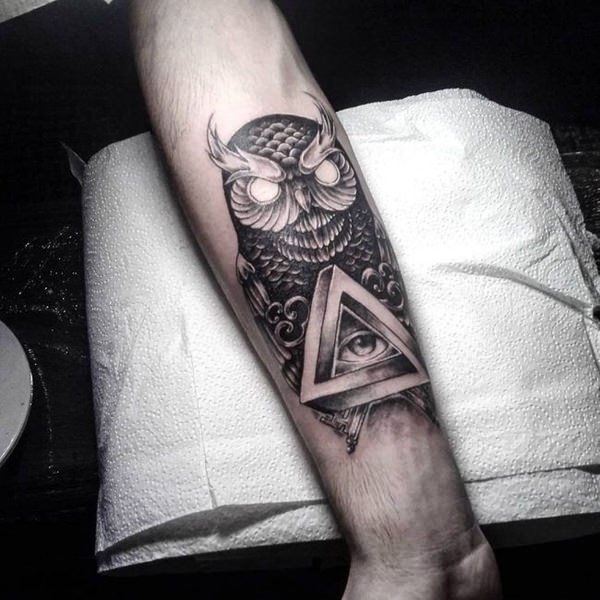 eule kauz tattoo 203