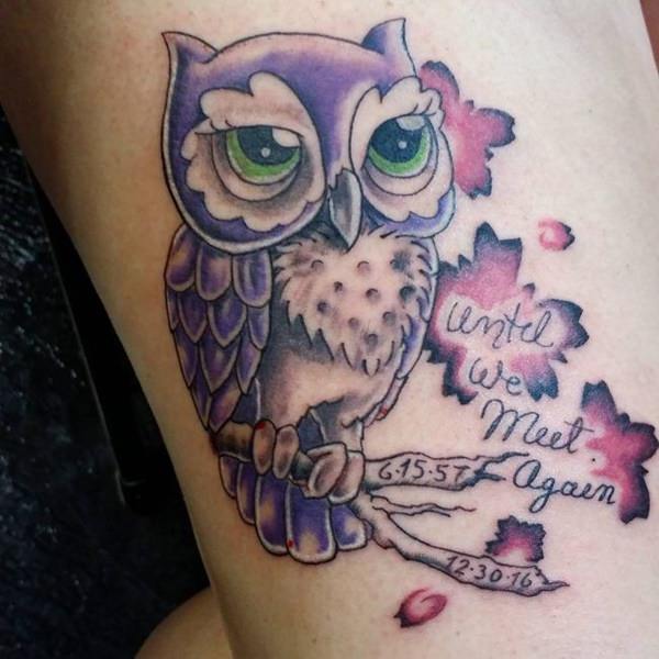eule kauz tattoo 205