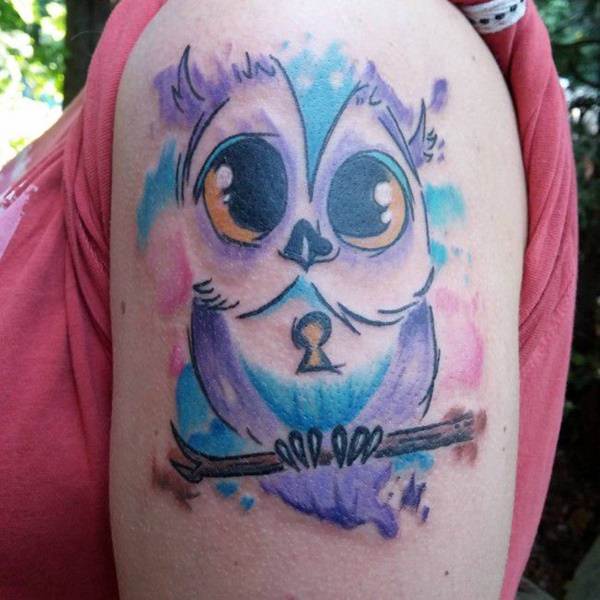 eule kauz tattoo 208