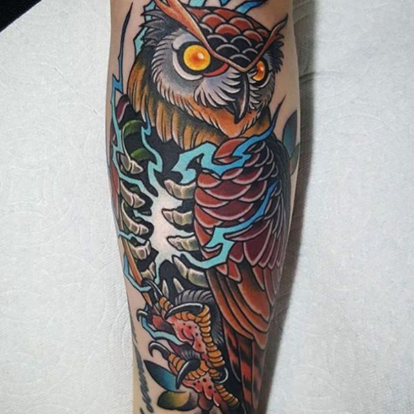 eule kauz tattoo 228