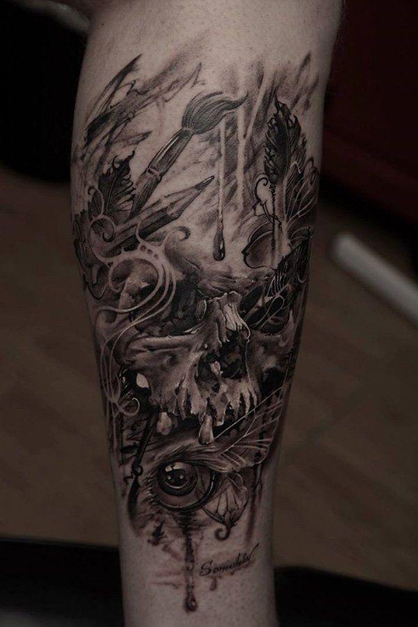 totenkopf tattoo 127