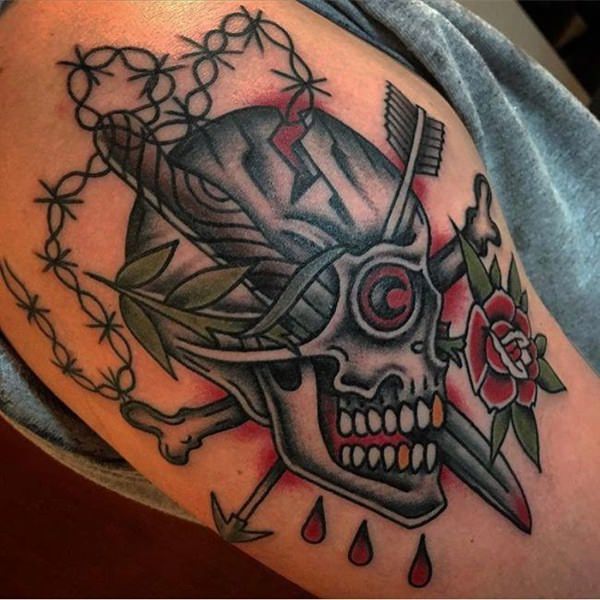 totenkopf tattoo 153