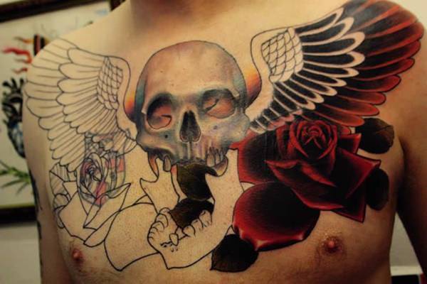 totenkopf tattoo 214