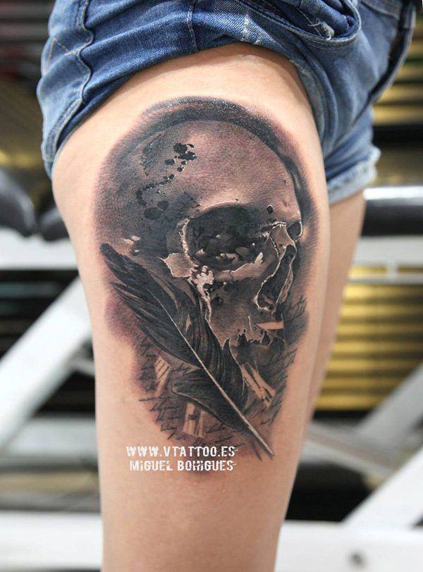 totenkopf tattoo 250