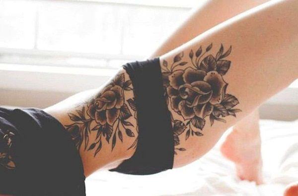 oberschenkeln tattoo 256
