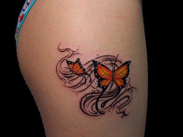 oberschenkeln tattoo 282