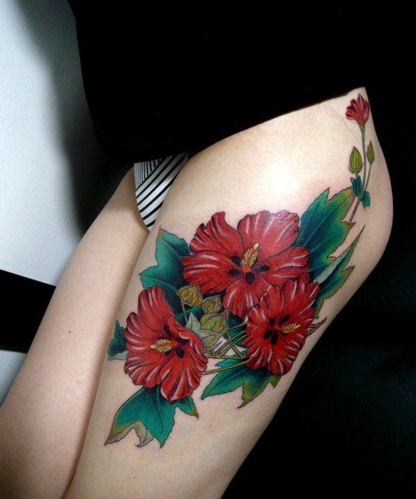 oberschenkeln tattoo 283