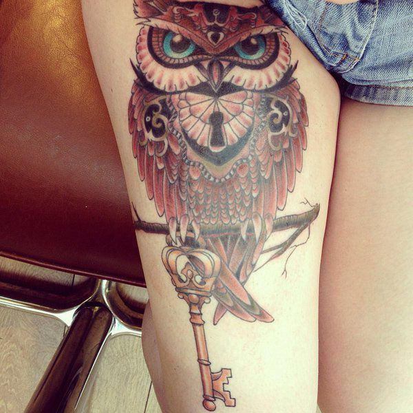oberschenkeln tattoo 284