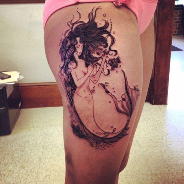 oberschenkeln tattoo 311
