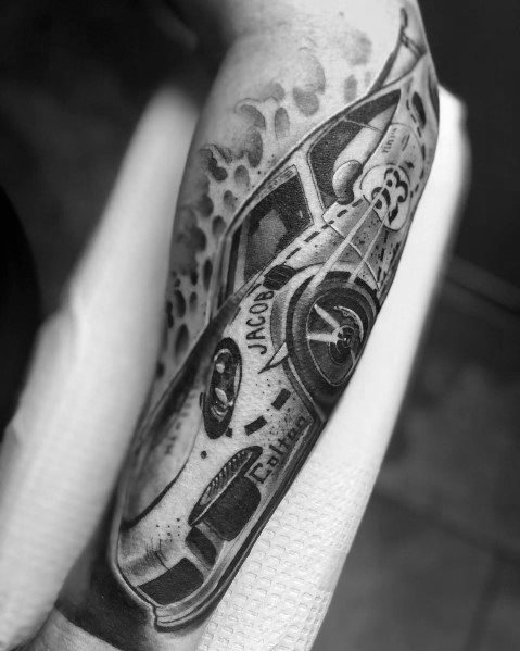 porsche tattoo 50