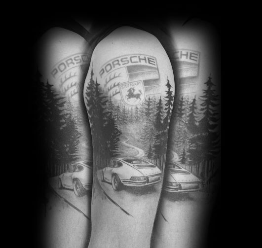 porsche tattoo 58