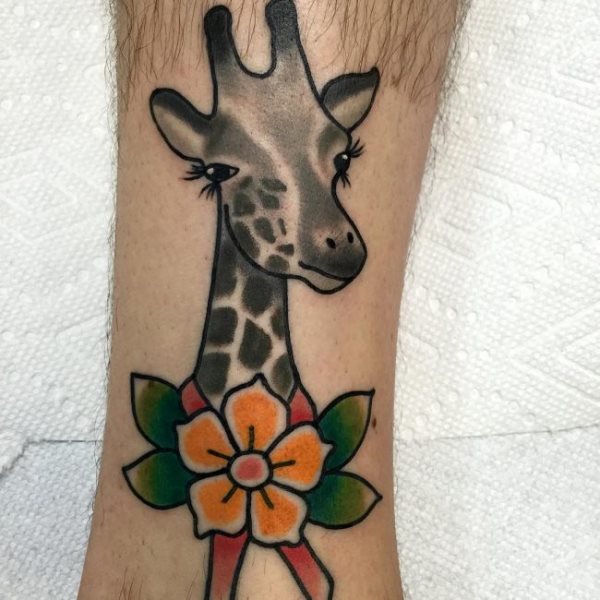giraffe tattoo 150
