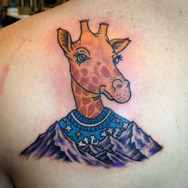giraffe tattoo 178