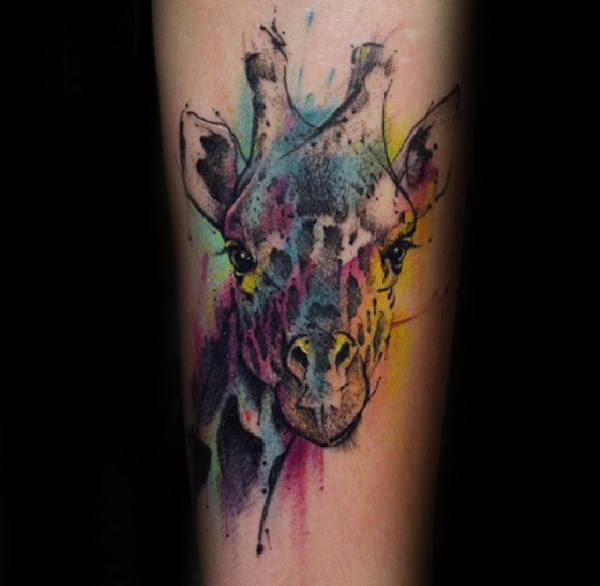giraffe tattoo 254