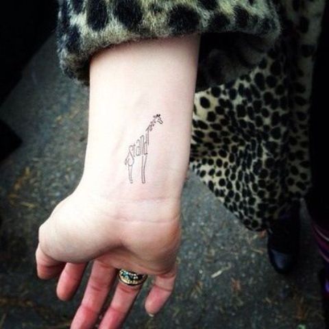 giraffe tattoo 334