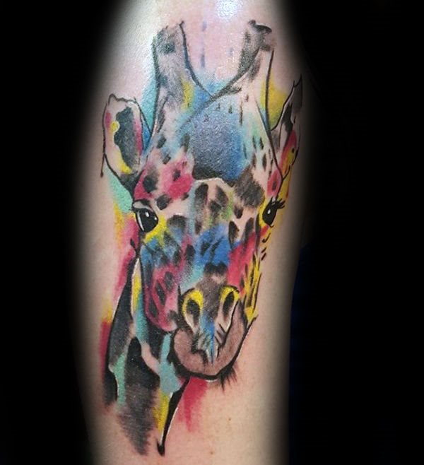 giraffe tattoo 340
