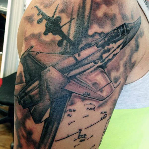 flugzeug tattoo 35