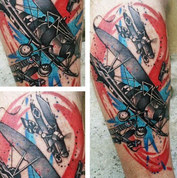 flugzeug tattoo 75