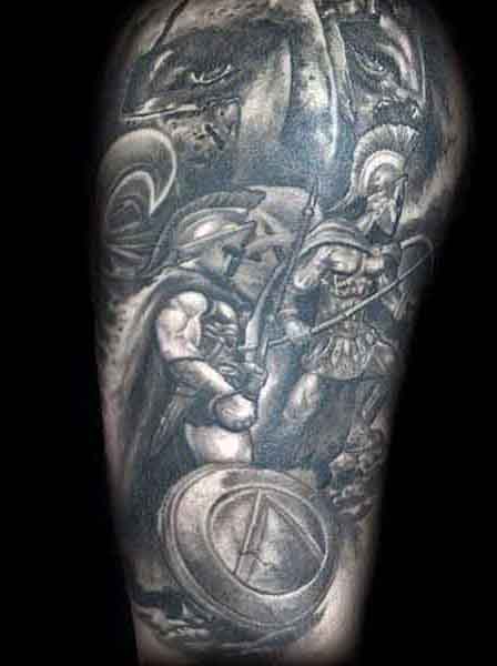 spartaner tattoo 100