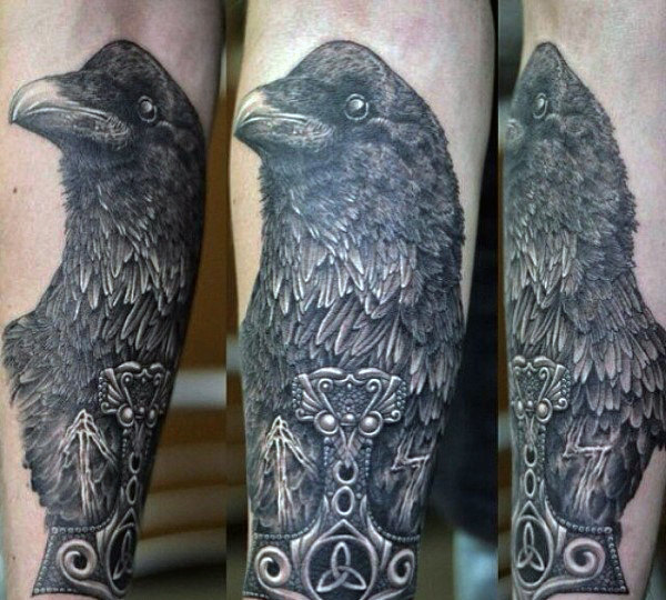 mjolnir hammer tattoo 113