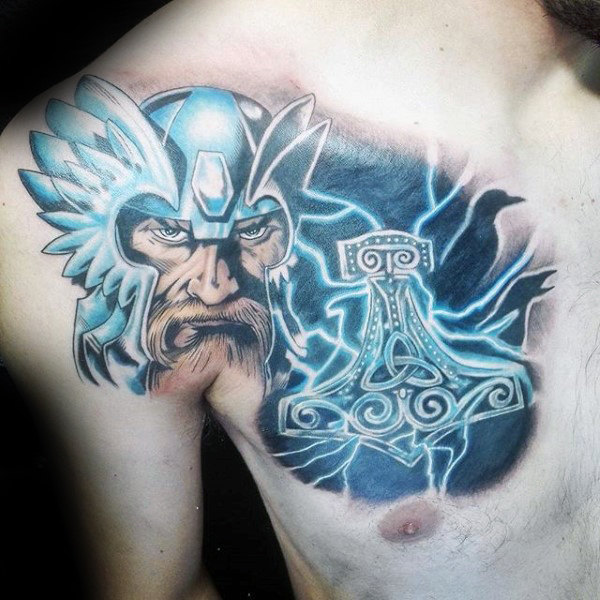 mjolnir hammer tattoo 117