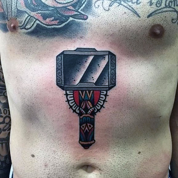 mjolnir hammer tattoo 121
