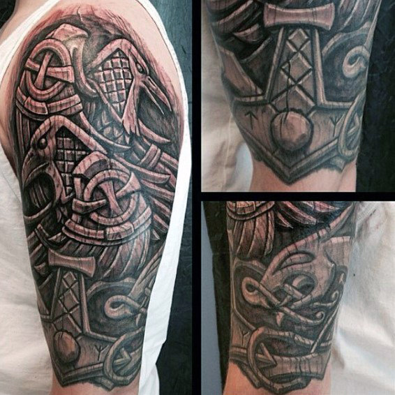 mjolnir hammer tattoo 127