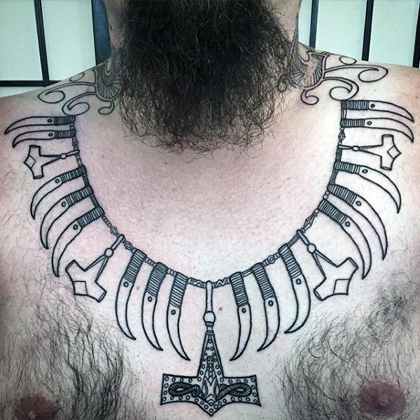 mjolnir hammer tattoo 13