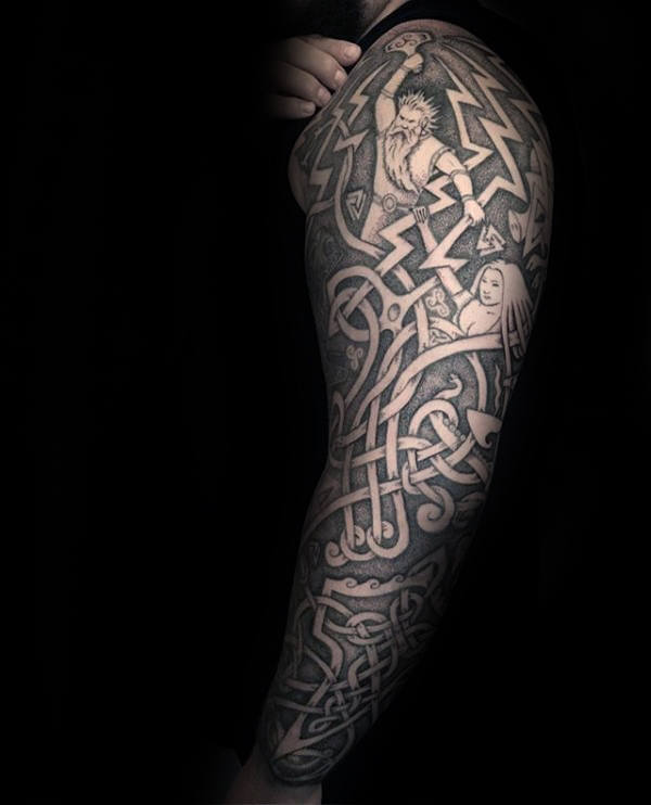 mjolnir hammer tattoo 25