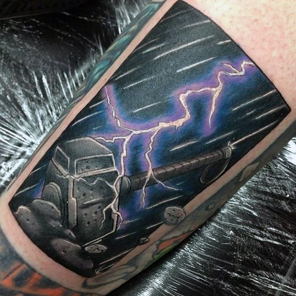 mjolnir hammer tattoo 27