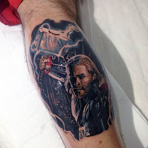 mjolnir hammer tattoo 57