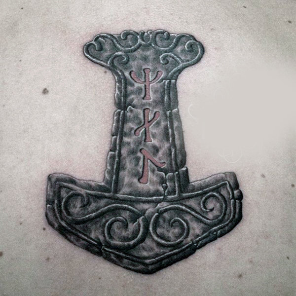 mjolnir hammer tattoo 75